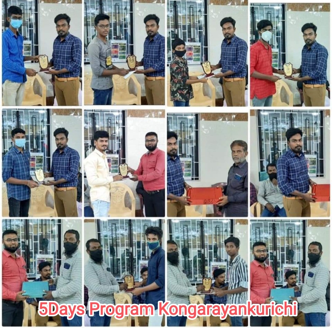 5-Day Program – Kongarayankurichi